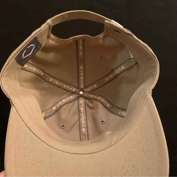EVOSHIELD Adjustable Tan Cap Brown EVO Emblem Outdoors 100% Cotton One Size - Picture 7 of 11